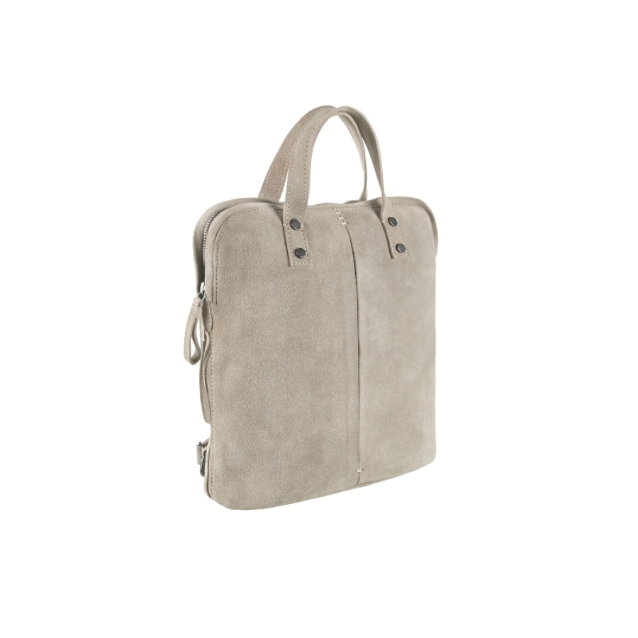 LITTLE BACKPACK SUEDE GREY
